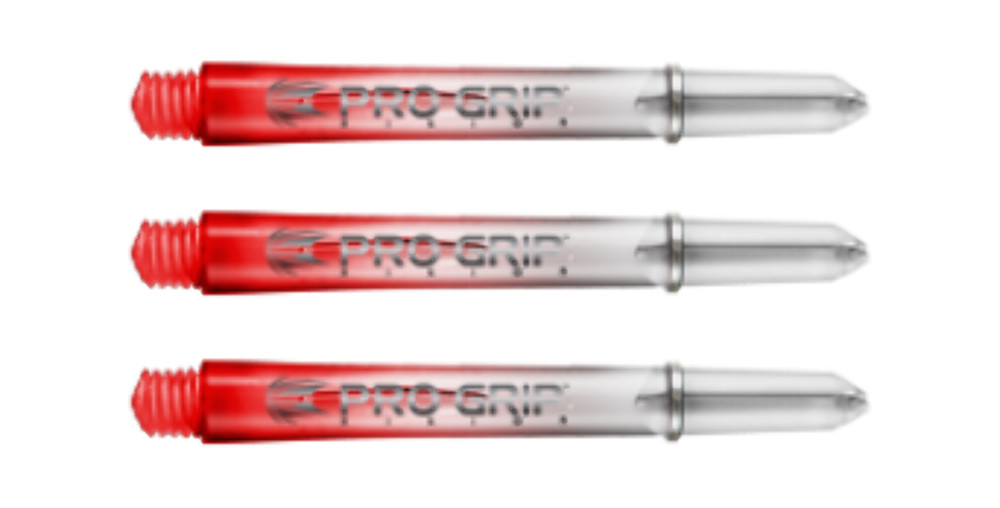Target Pro Grip Vision Shafts - Clear Red Intermediate