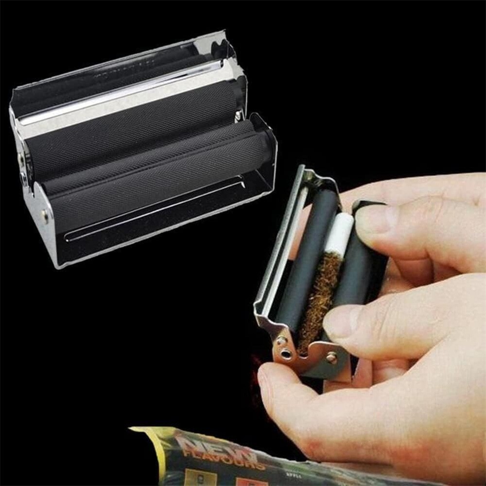 Roller Cigarette Tool Manual Roller Metal Tobacco Cigarette Rolling Machine 70mm