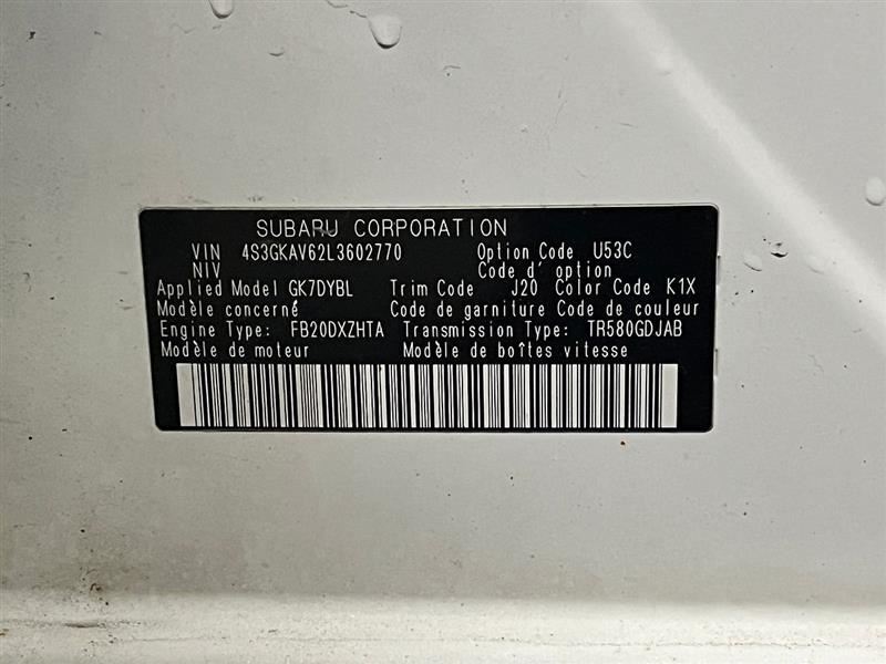 Windshield Mounted Camera 87501FL060 For 2020 Impreza 2837501