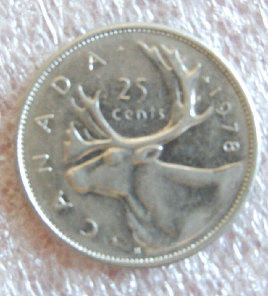 1978 Canada 25c Coin km# 62b
