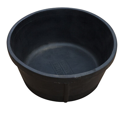 Master Rancher MR3GR/PAN-BLK Feed Pan, Rubber, 3-Gals. - Quantity 1