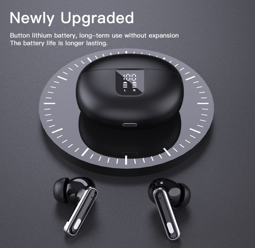 Wireless Earbuds with Translator – Works w/ iPhone, Pixel, Samsung