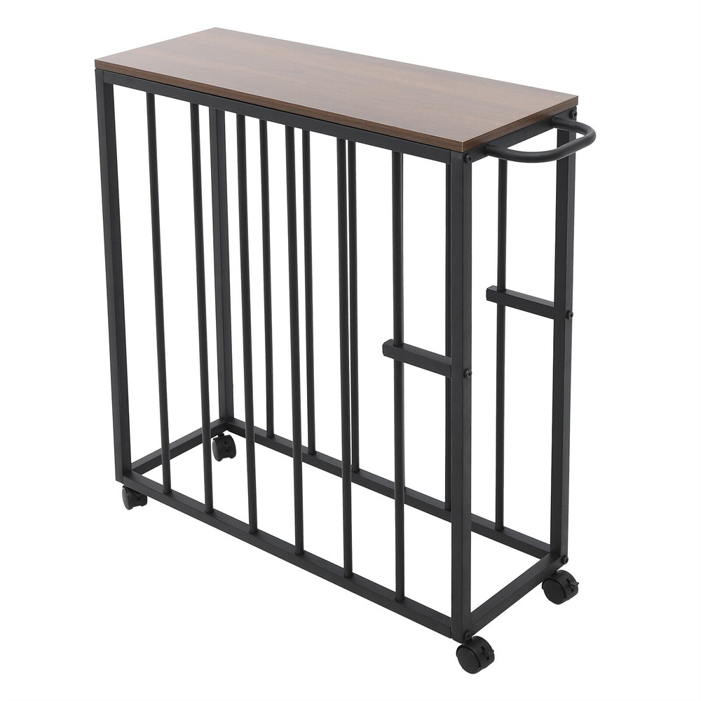 Black Painting Drying Rack with Storage, 4 Wheels for Easy Mobility