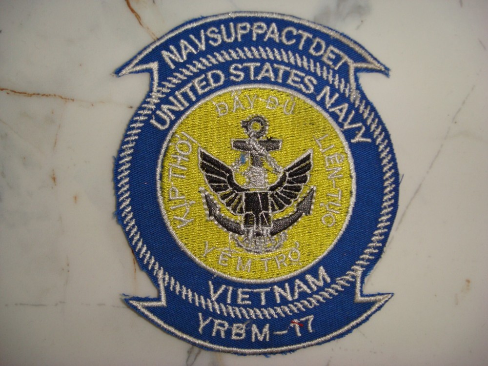 US NAVAL SUPPORT ACTIVITY DET YRBM-17,  VIETNAM WAR PATCH