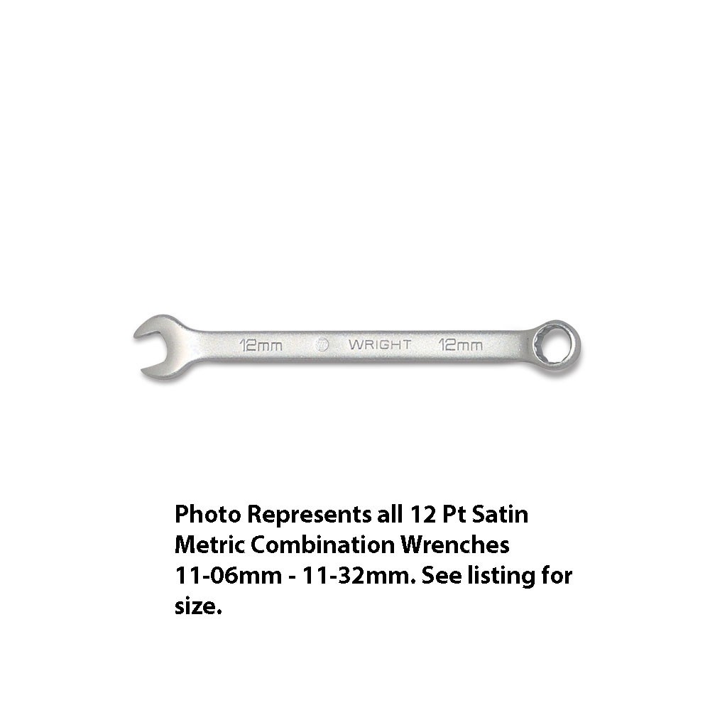 Wright Tool 11-25MM 25MM Metric Combination Wrench, 12 Points