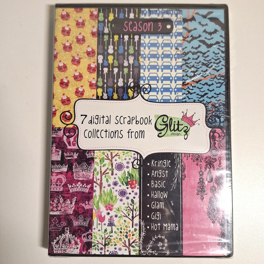 2 Glitz Design Digital Scrapbook CD Sets &Plus Free Creating Keepsakes DVD