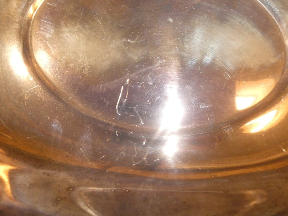 Wallace Silver Plate Baroque Pattern 16" Centerpiece Footed Fruit Bowl #1