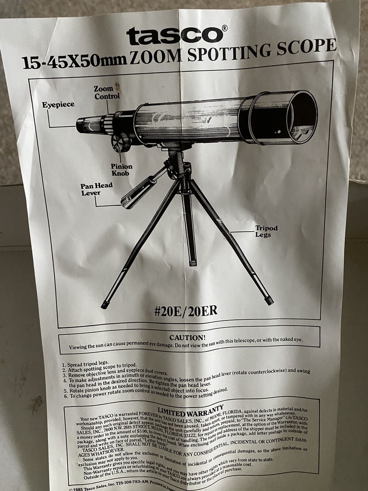 Tasco 20E Spotting Scope