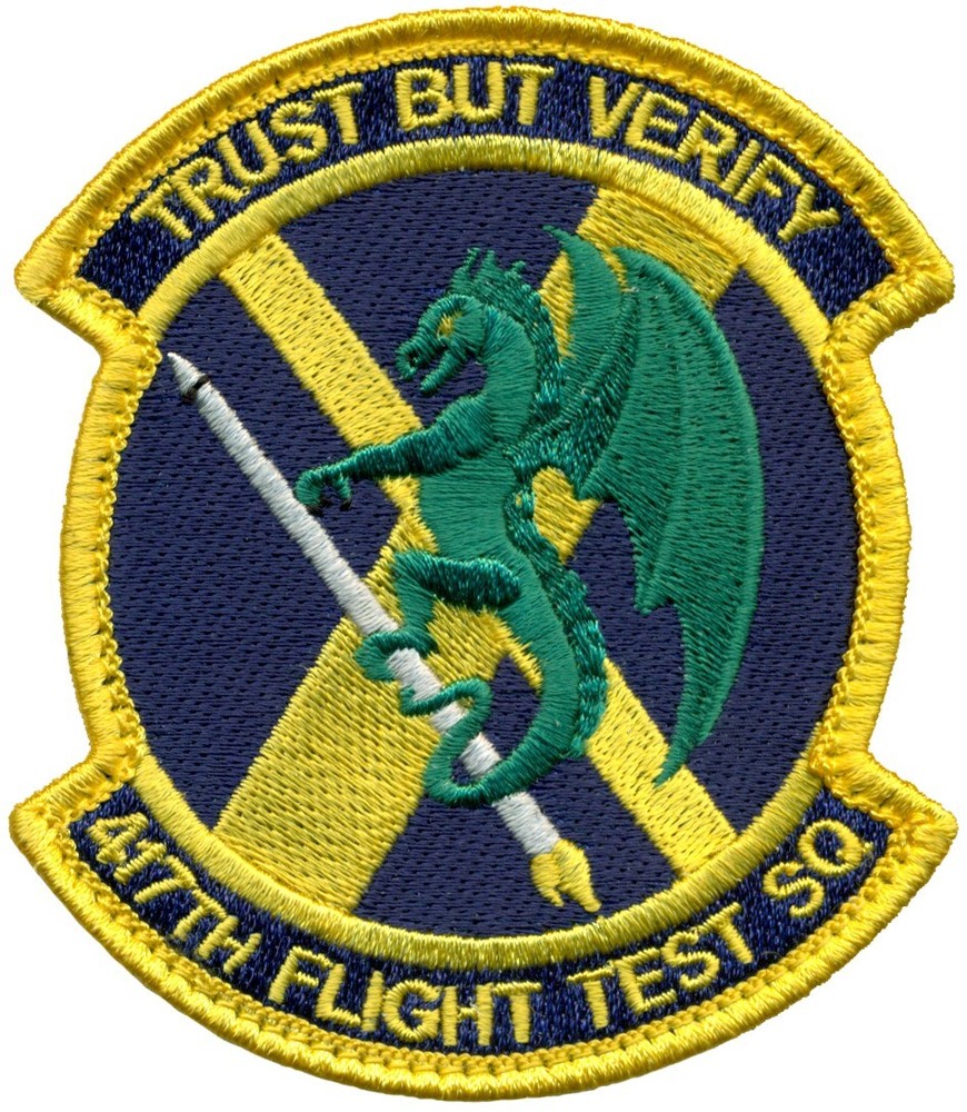 USAF 417th FLIGHT TEST SQUADRON PATCH - COLOR