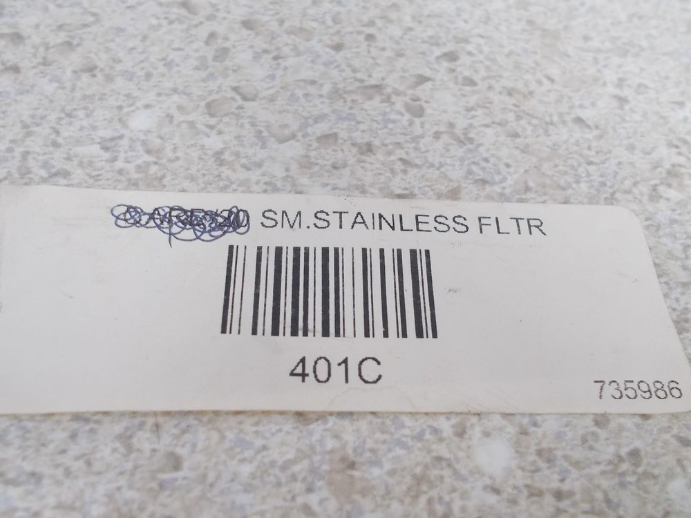 NOS Visu Fuel Filter Small Stainless Filter 1/4" 401C