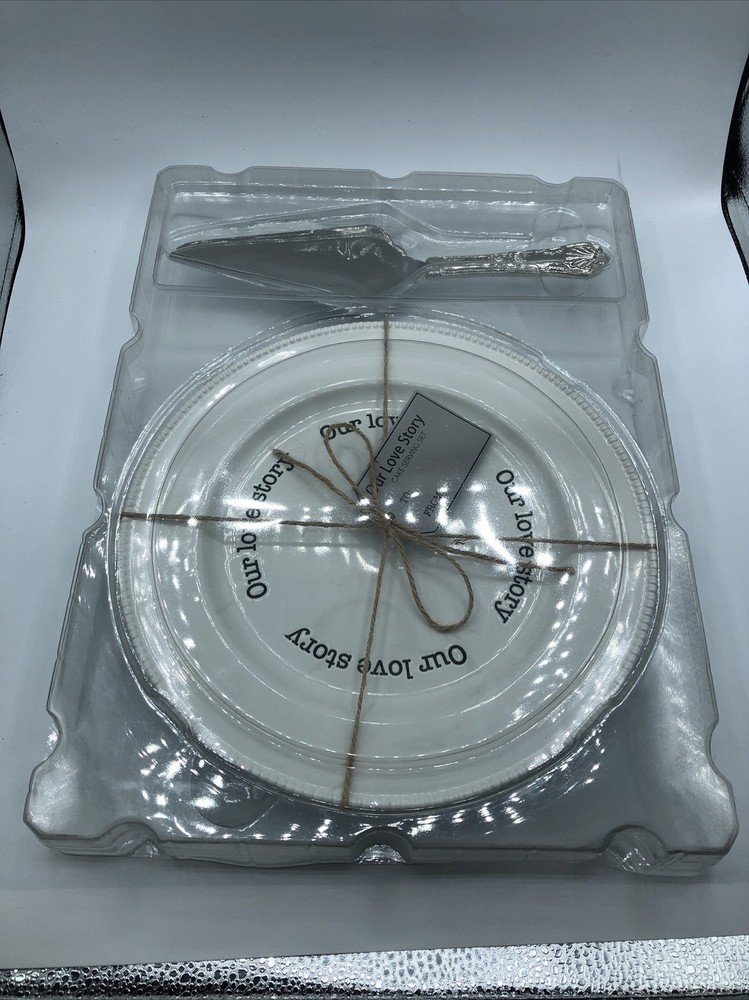 Things Remembered "Our Love Story" Cake Serving Set