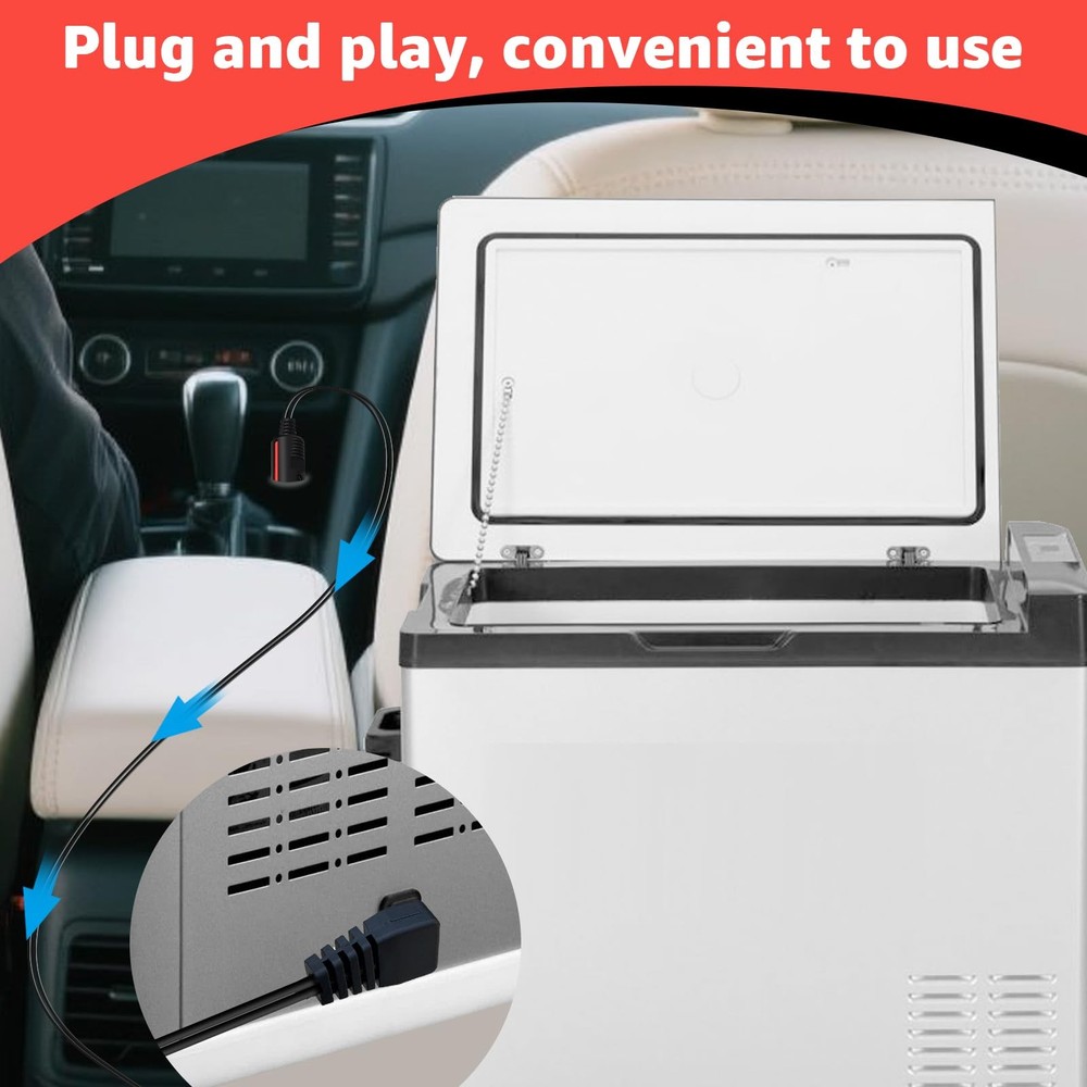 Car Refrigerator DC Power Cord Compatible with alpicool, Bodega, euhomy, boug...