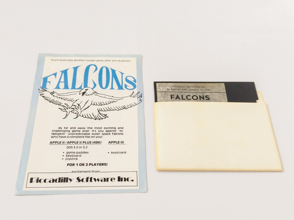 Falcons - Picadilly Software Inc. - 1981 / Apple II