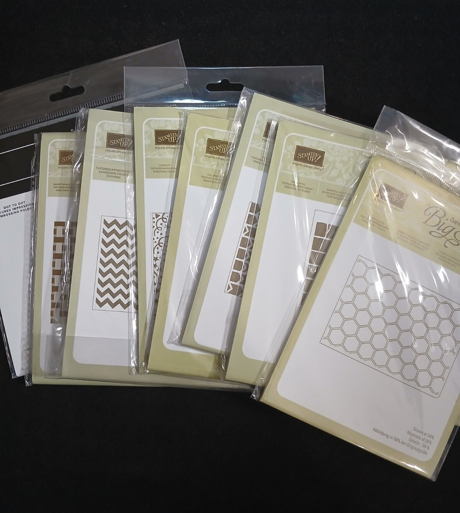 Stampin Up Sizzix Big Shot Emobssing Folders