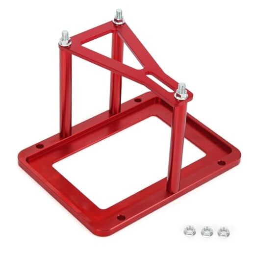 Battery Tray Hold Down Bracket Battery Relocation Kit Trunk for Optima red