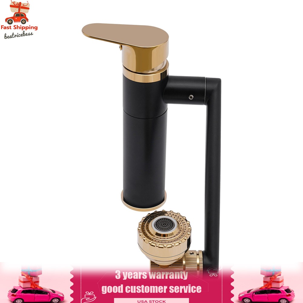 360?? Bathroom Sink Faucet Single Handle Waterfall Vanity Basin Mixer 2 Function