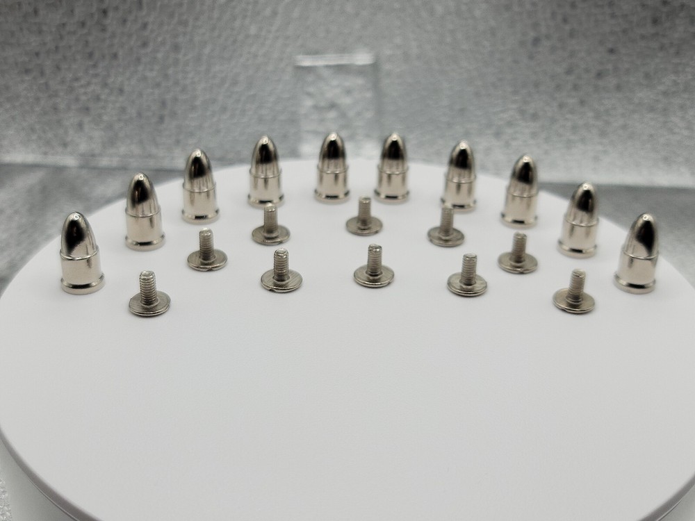30 Sets Bullet Rivet Cone Spike, Screw Back Leather Craft Goth Punk Multi-Use 🎁