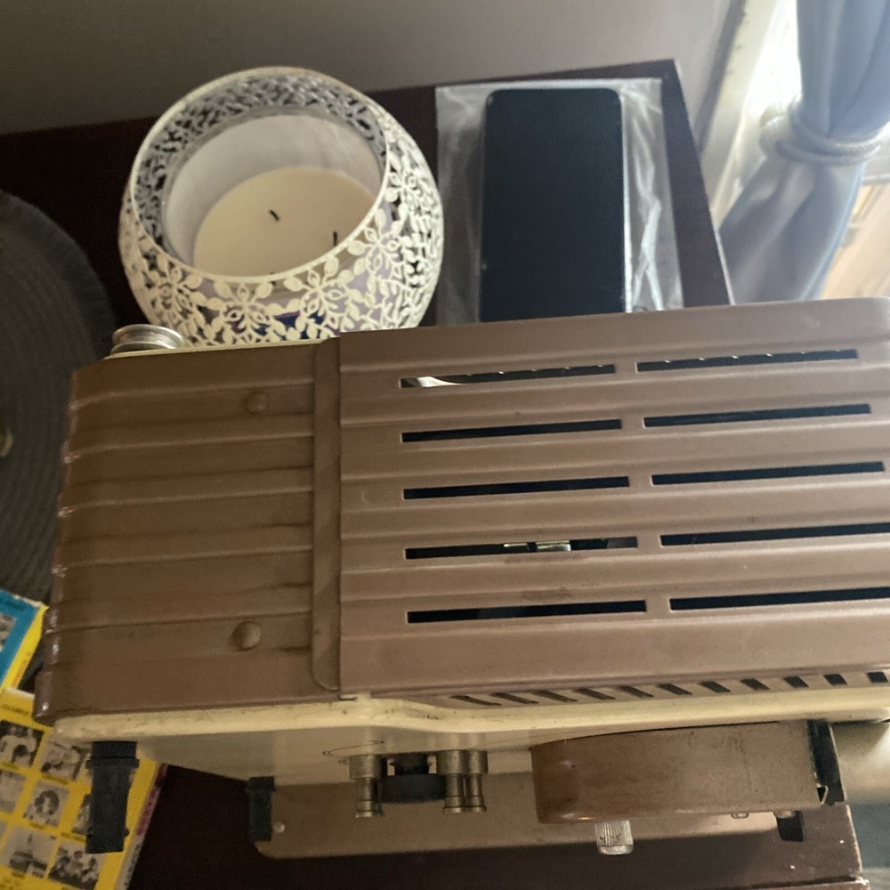 Brumberger 8mm Projector Model 1500- With 3 Films