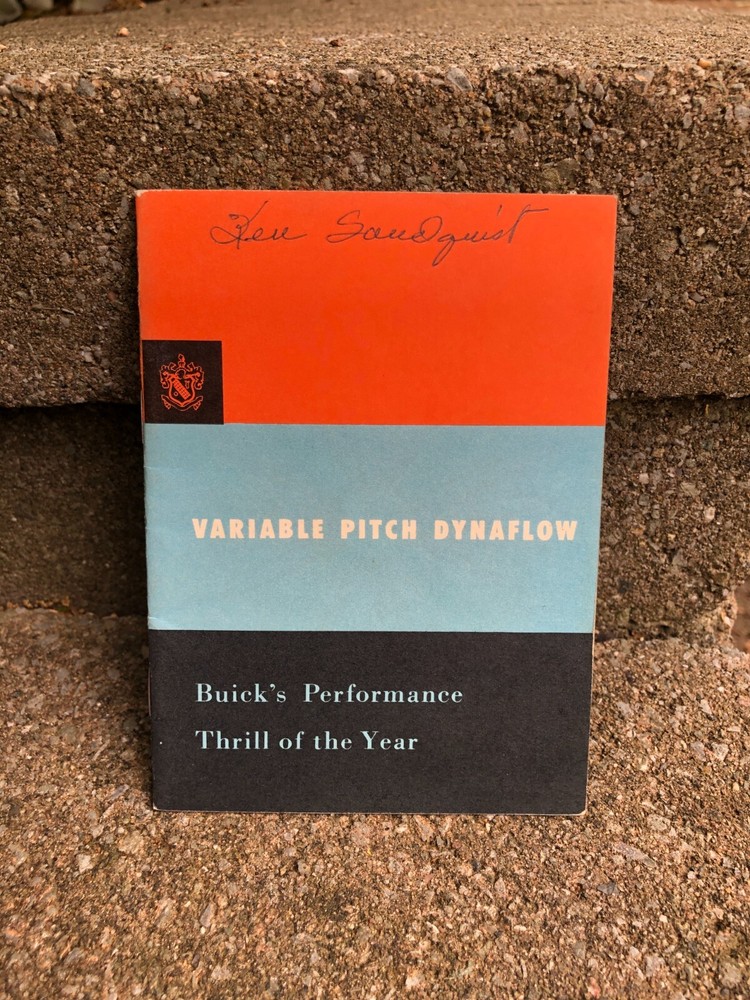 1954 Buick "Variable Pitch Dynaflow" Brochure