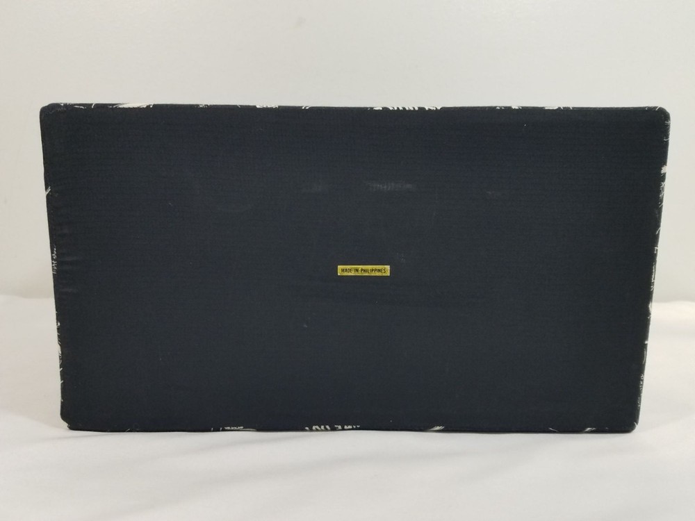 Project Runway Black & White Sewing Basket Case Organizer With Handle & Tray
