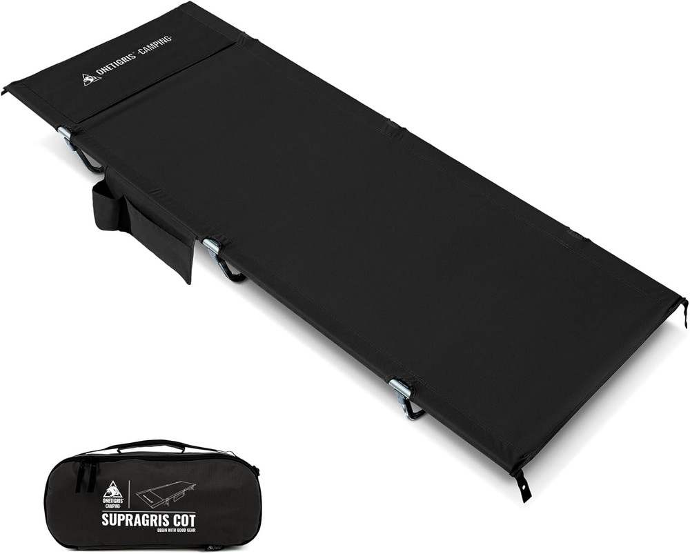 SUPRAGRIS Camping Cot, Support up to 400Lbs, Lightweight Comfortable Folding Bed