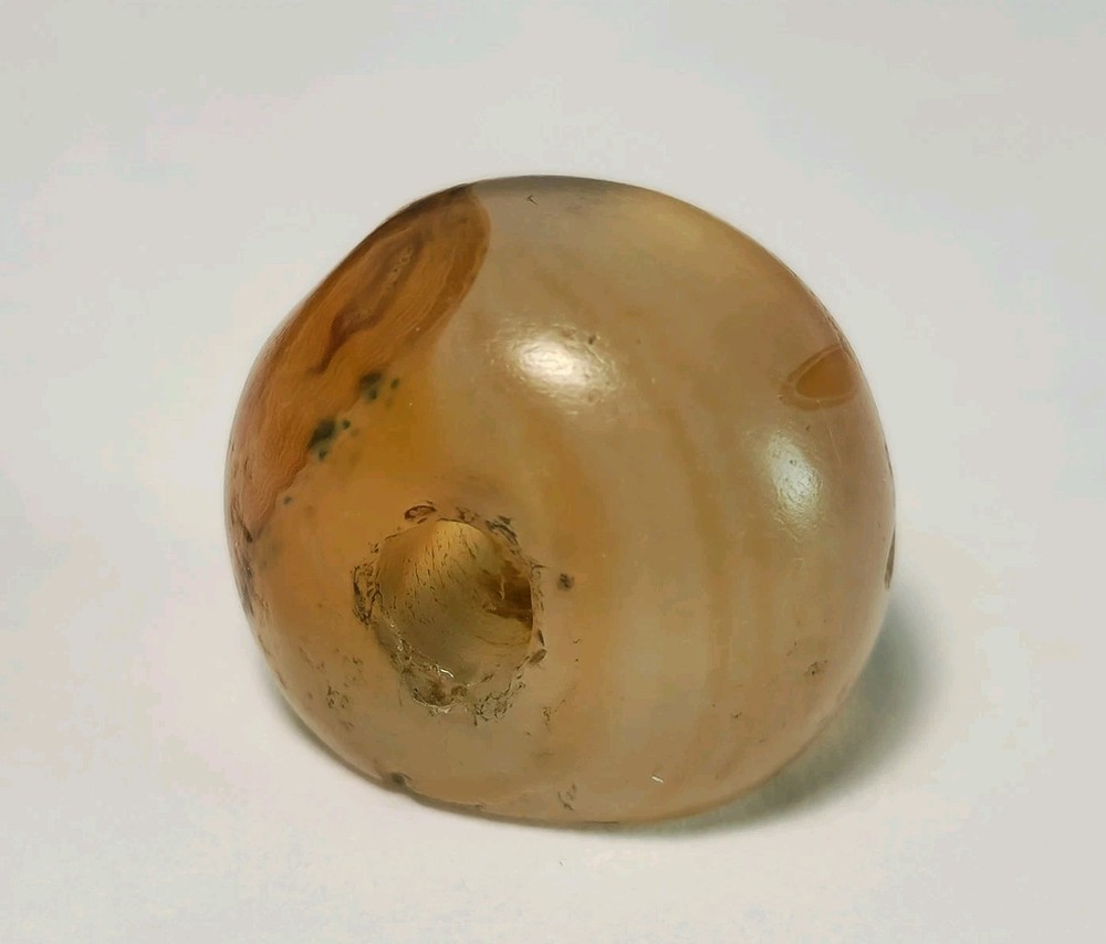 17.3mm ANCIENT RARE SASSANIAN AGATE SEAL BEAD