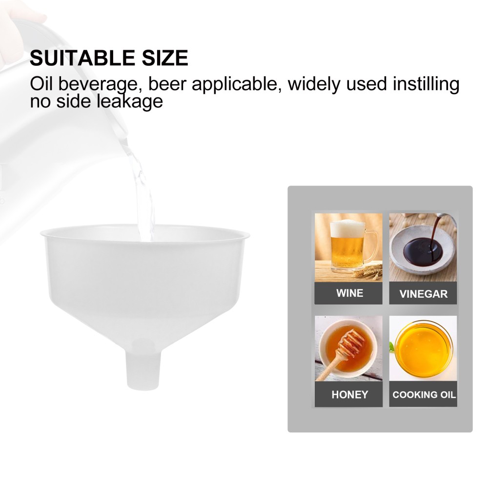 Plastic Funnel Kitchen Tool Beer Filling Funnel Practical Design