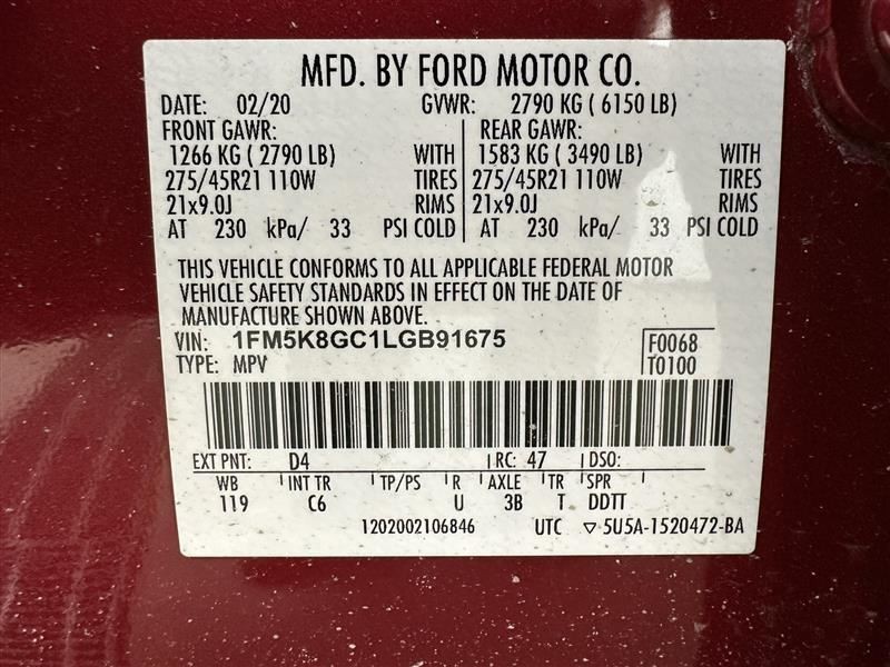 Camera/Projector Camera Windshield Mounted Fits 20-24 AVIATOR 2536834