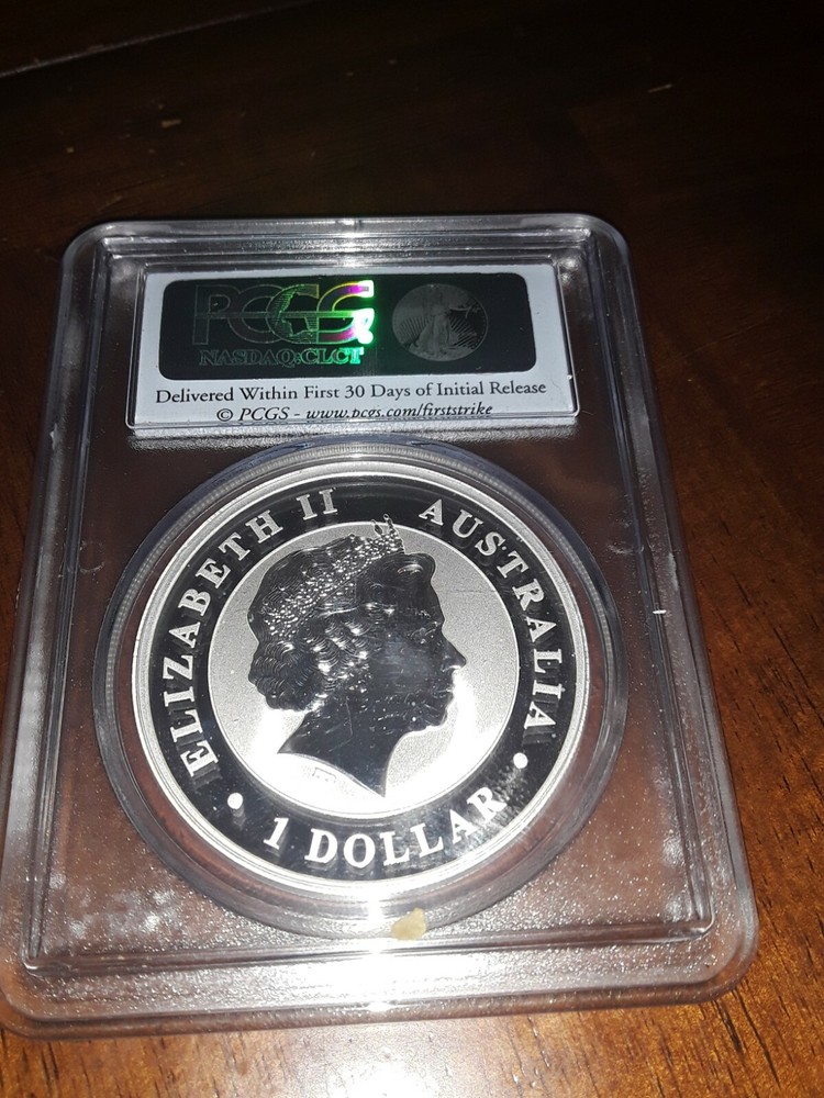 2012-P Australia $1 Kookaburra PCGS MS70 First Strike Silver