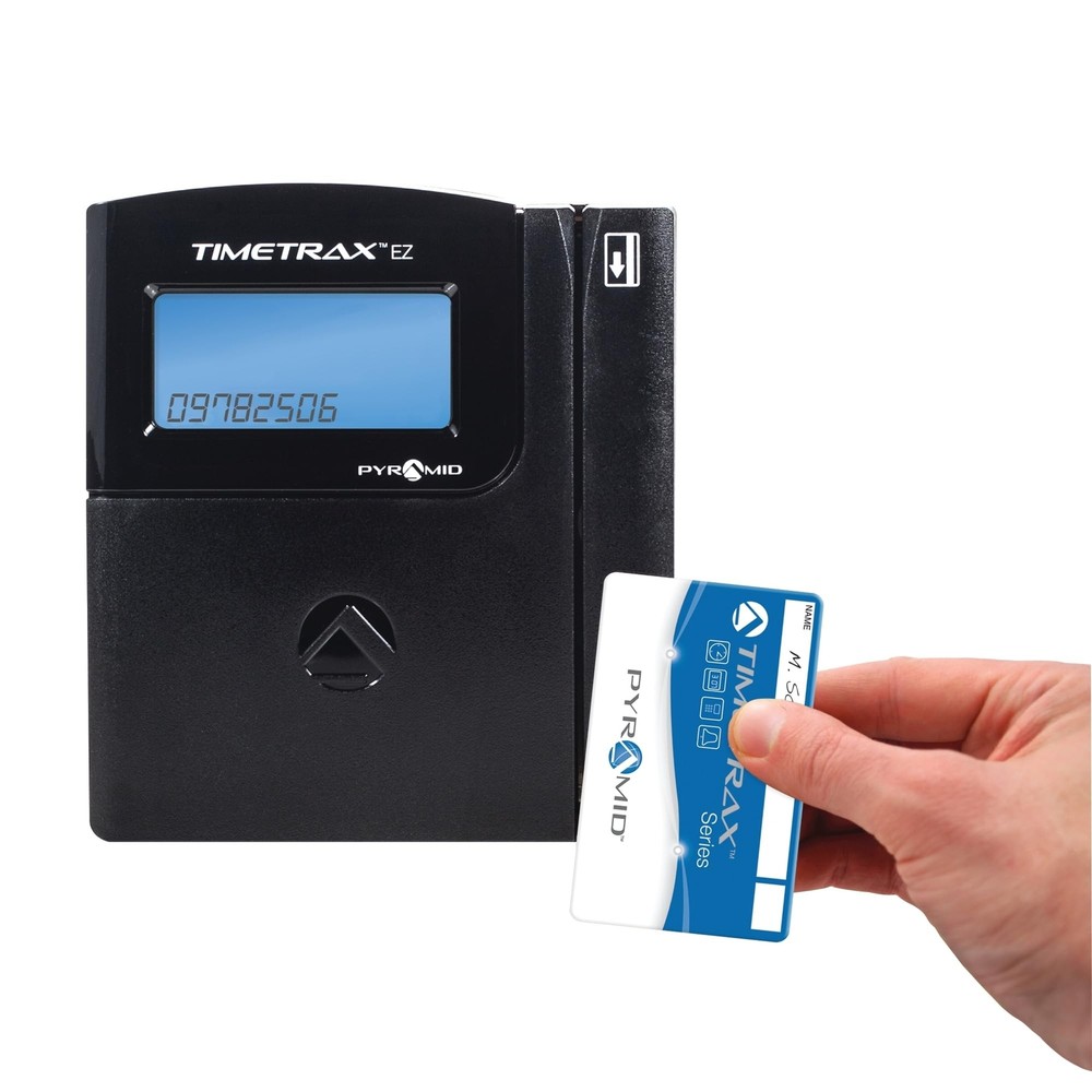 Pyramid Time Systems TTEZEK TimeTrax Automated Swipe Card Time Clock System I...