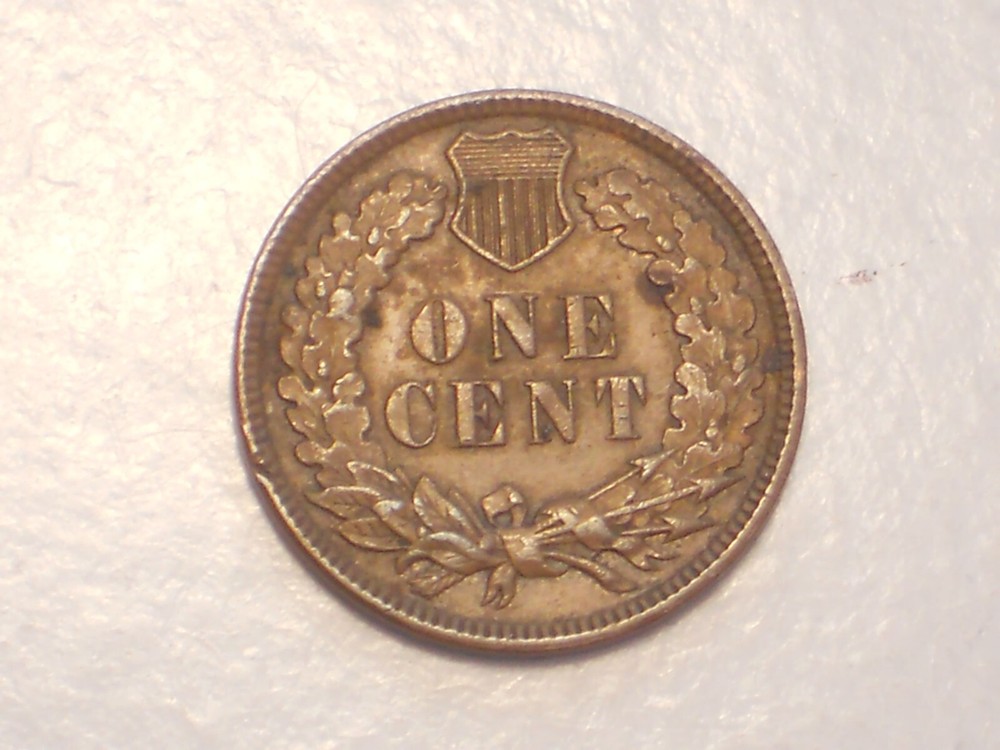 1909 Indian Head Cent (AU, Original Toning, & Attractive)