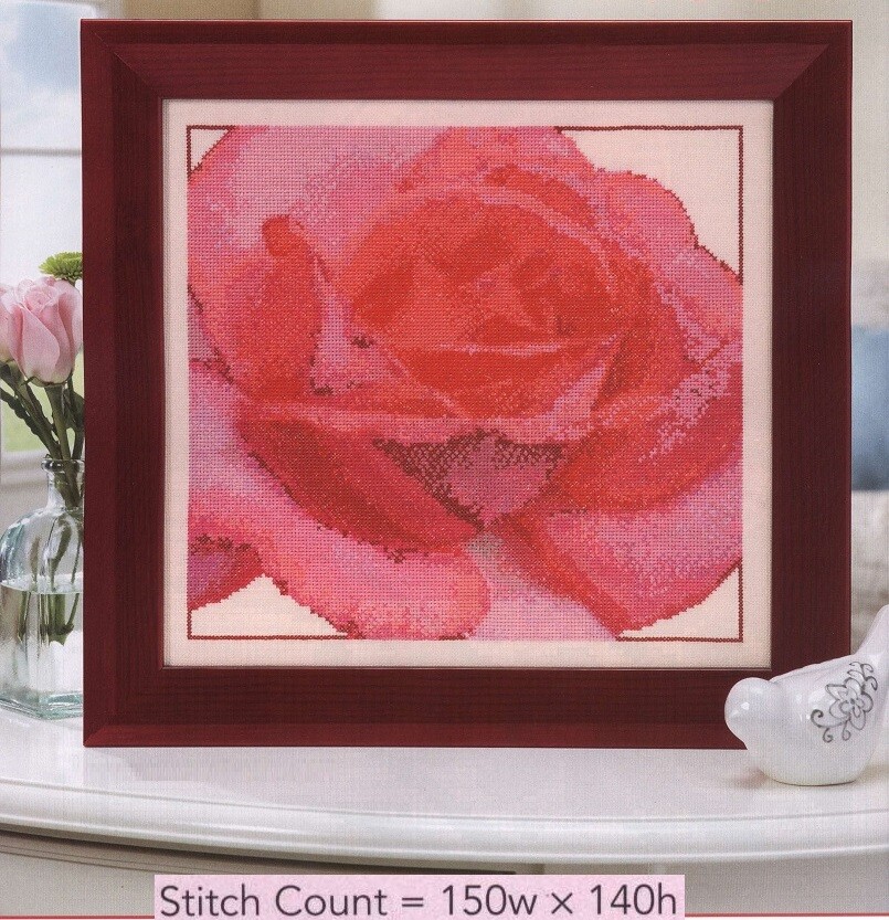 SWEET ROSE  CROSS STITCH PATTERN ONLY  GU -  AEW