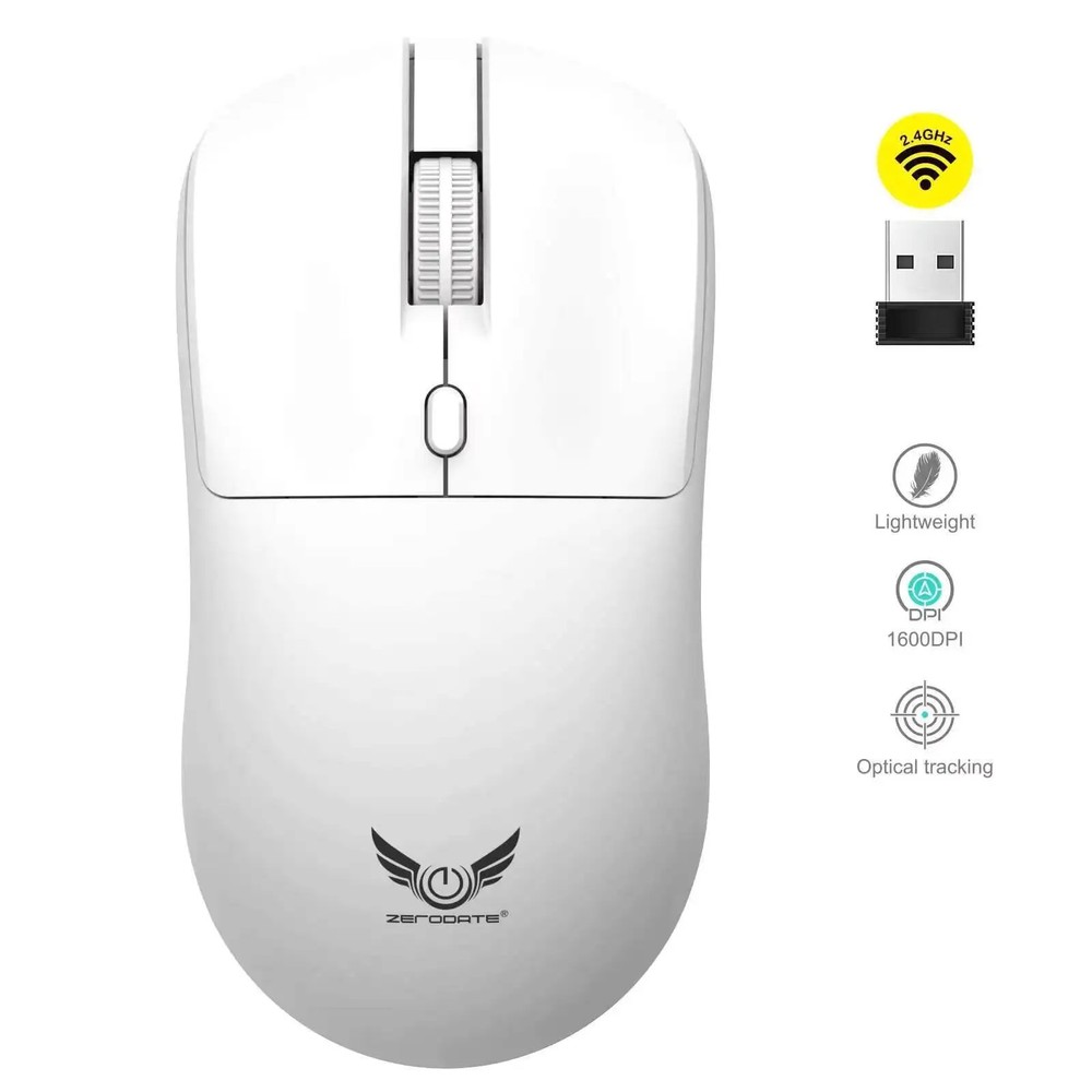 2.4G Wireless Adjustable Mouse Lightweight Silent Low Noise Plug and Play