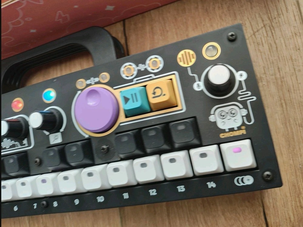 Custom Compi Synth With Purple Case