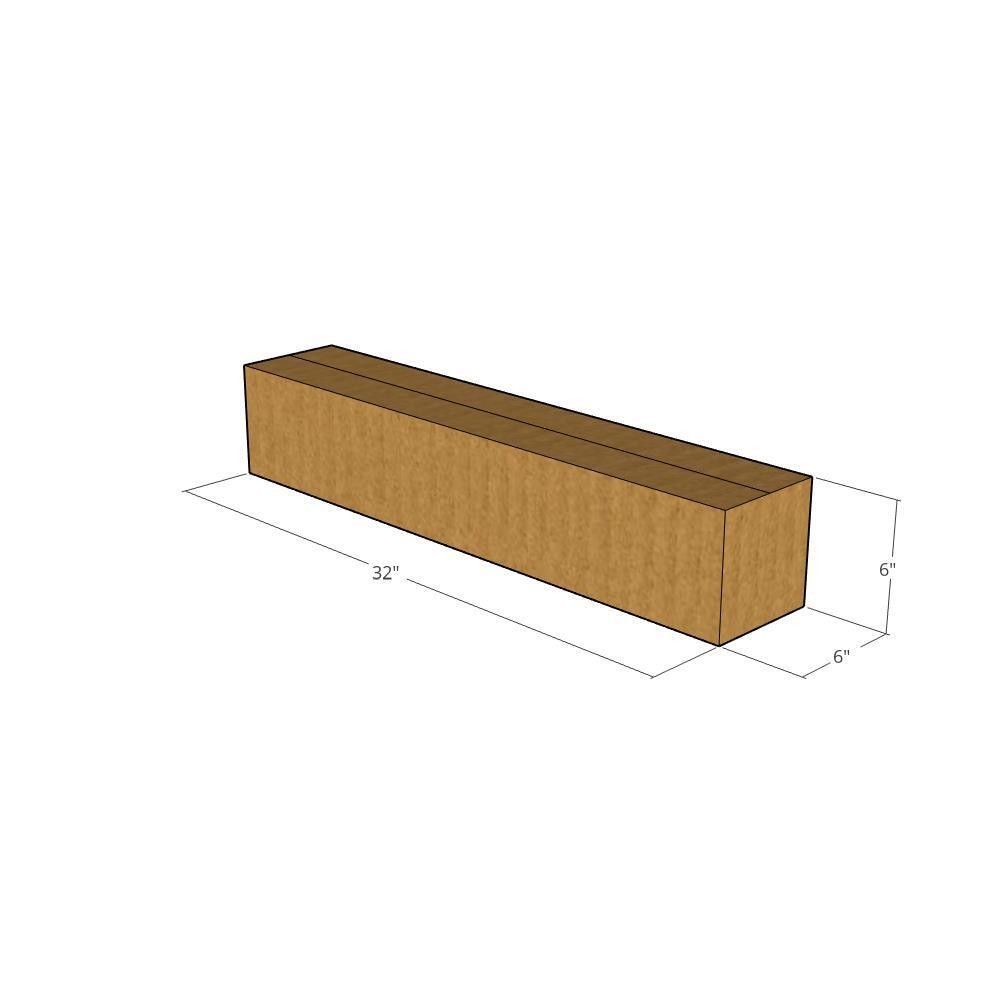 5 32x6x6 Kraft Brown Corrugated Shipping Boxes 32 ECT New