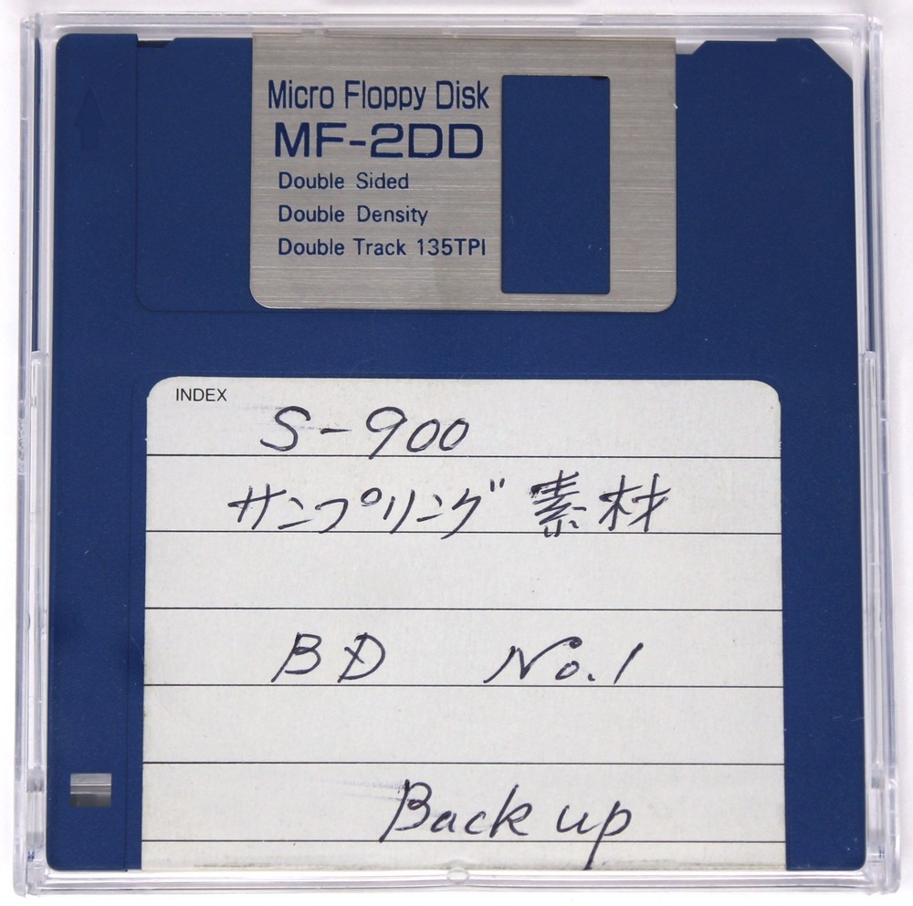 S-900 サンプリング素材 BD No.1 Backup Akai S900 Format Floppy Disk