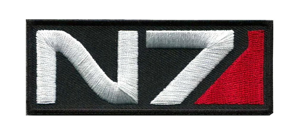 N7 Mass Effect Costume Patch for VELCRO® BRAND Hook Fasteners