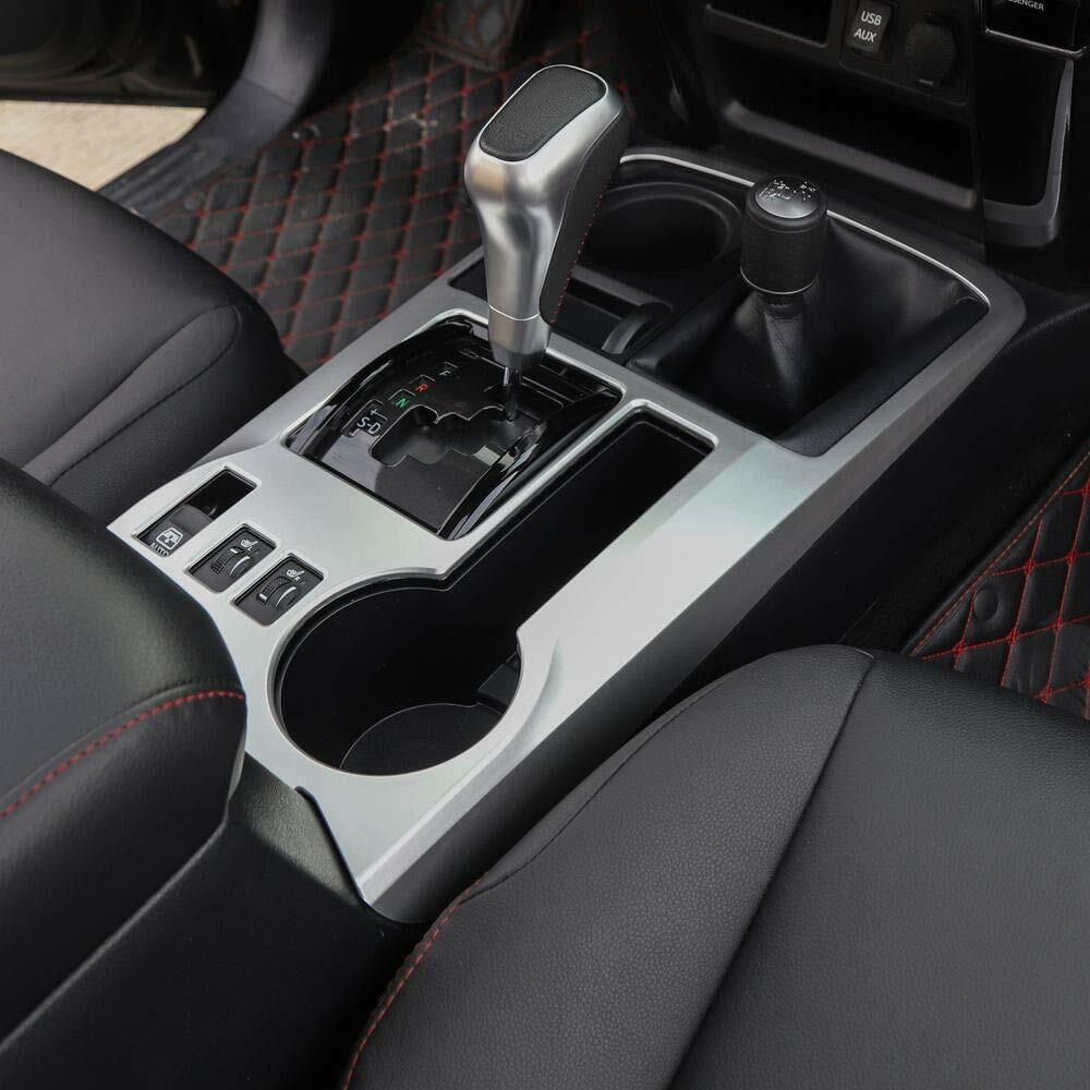Silver Center Console Gear Shift Box Panel Decor Cover Trim For 4Runner 2010+