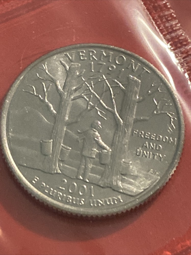 2001-D Vermont State Quarter  • #240320 • BU