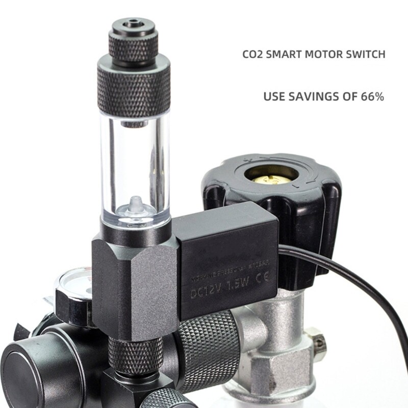 Carbon Dioxide Regulator with Adjustable Settings Attain Co2 Level for Aquariums