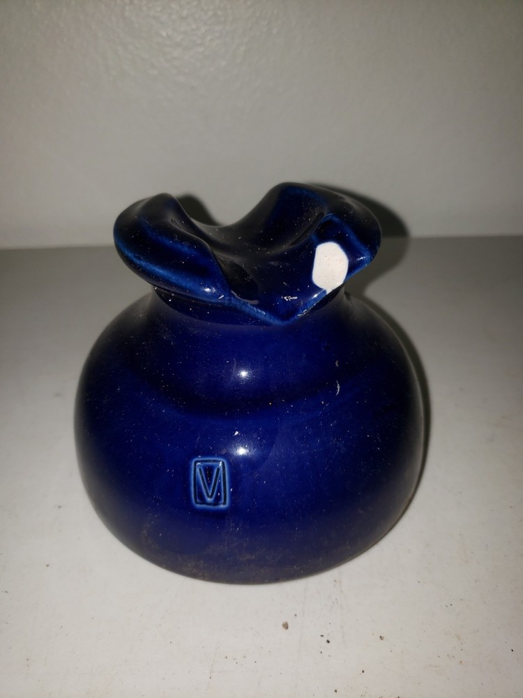 Colbalt Blue Porcelain Insulator
