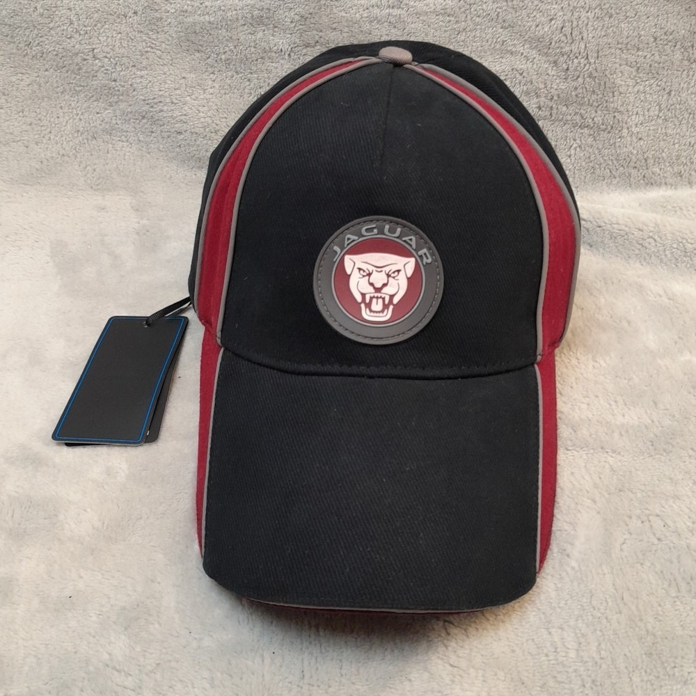 Official Black & Red Jaguar Strapback Baseball Hat - NWT