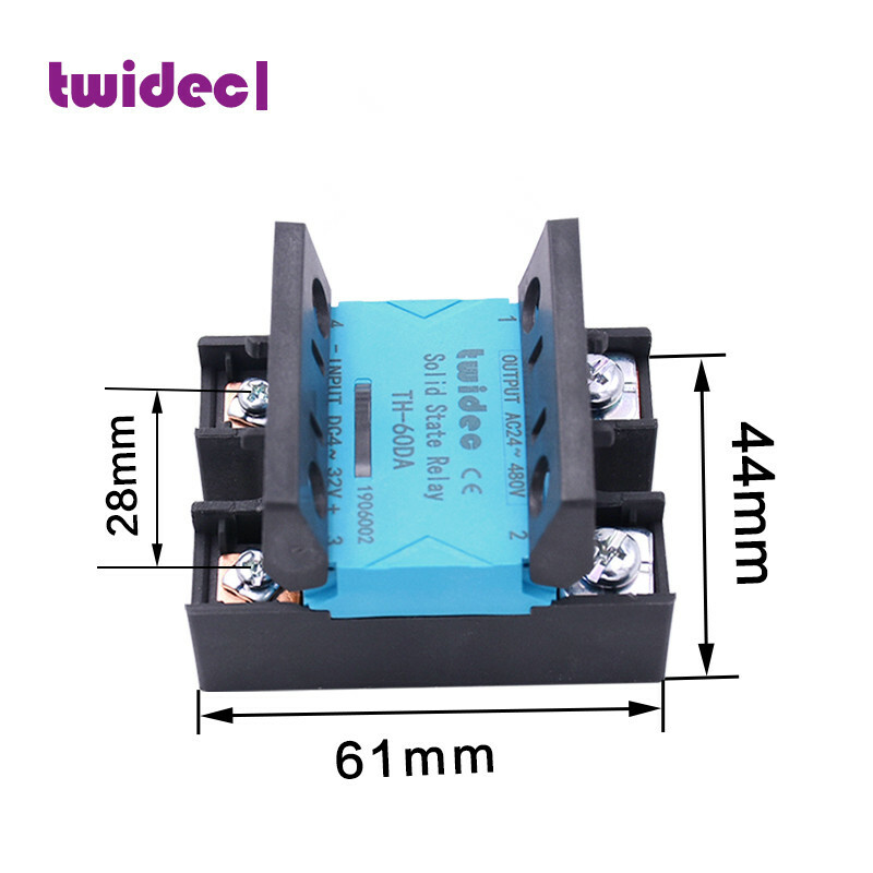 TWIDEC Single Phase Solid State Relay TH-40DA 40A DC-AC DC4~32V/AC24~480V