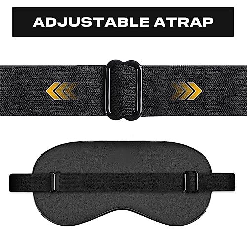 Silk Sleep Mask Adjustable Strap Comfortable Blindfold Men Women Block Light NEW