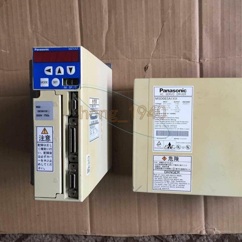 USED Panasonic Servo Driver MSD083A1XX Tested
