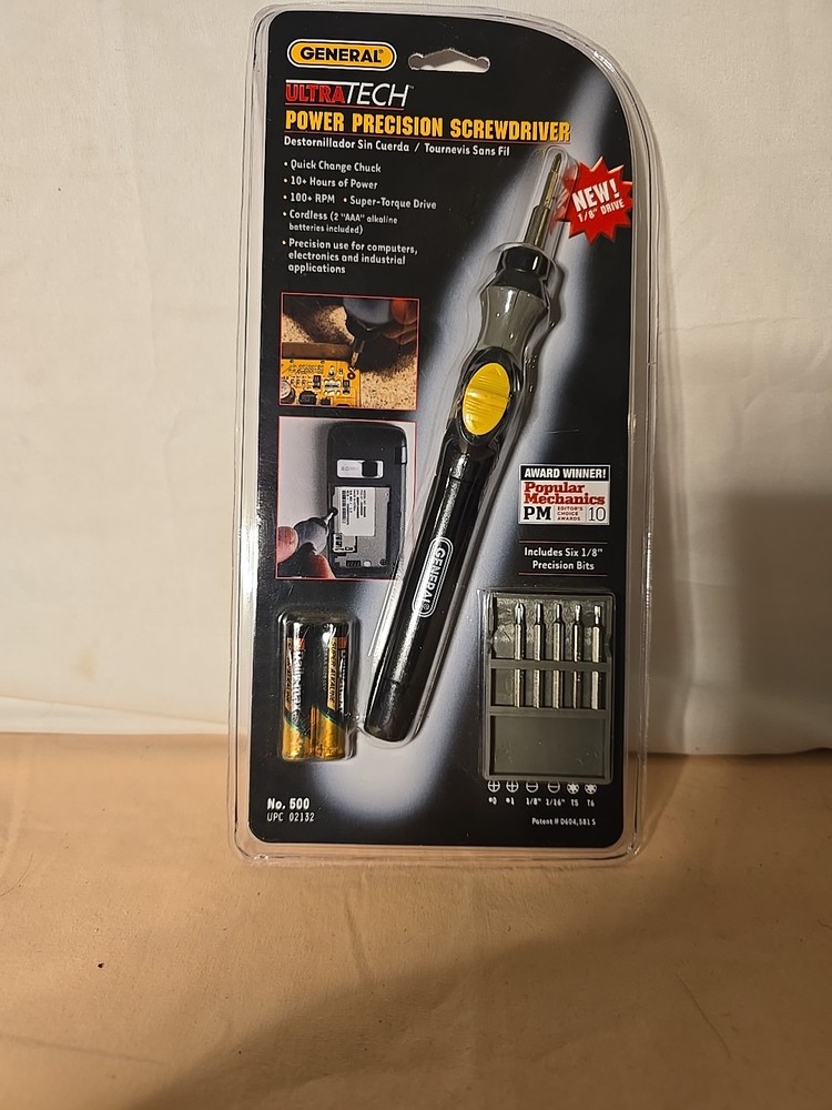 GENERAL Cordless Screwdriver. Repair Computers, Cell Phones, Small Electronics.