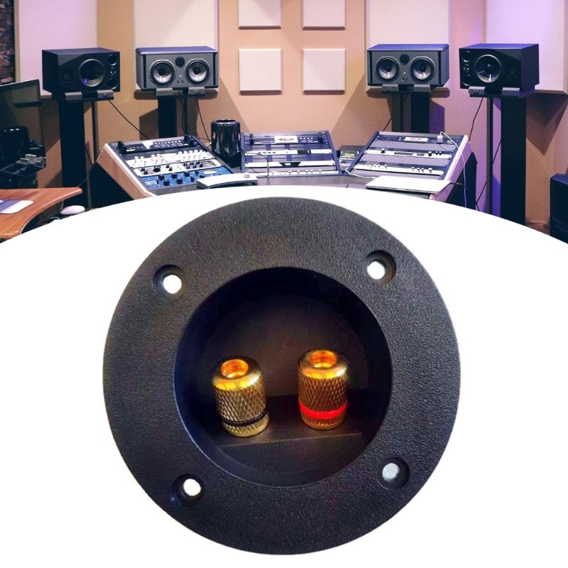 2 Way Speaker Junction Box Speaker Binding Post Cup for Subwoofer Installation