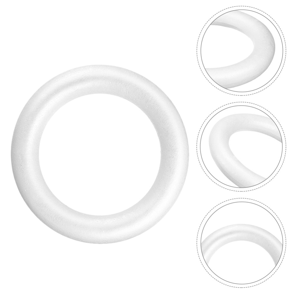 36 Pcs Polystyrene Foam Ring Wreath Forms Crafts DIY Foams Circle