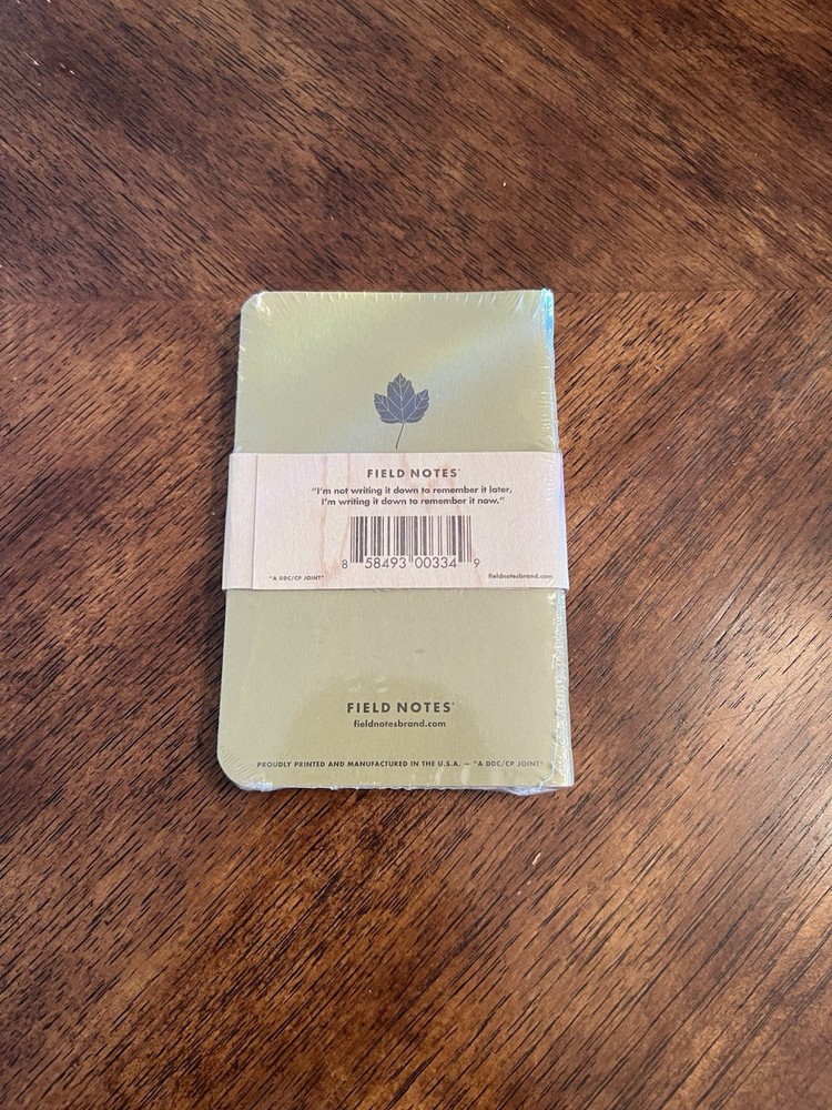 Field Notes Notebooks Shenandoah 3 Notebooks New Sealed Pack