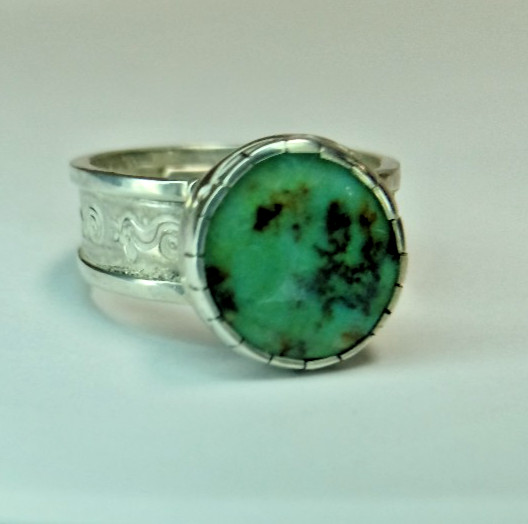 Original Turquoise Ring Augustus Caesar Low Number